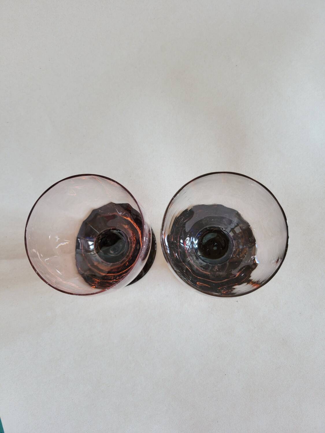 2 verres vintage
