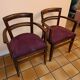 Paire de fauteuils bridge vintage 1940