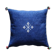 Blue Moroccan Berber cushion in cotton