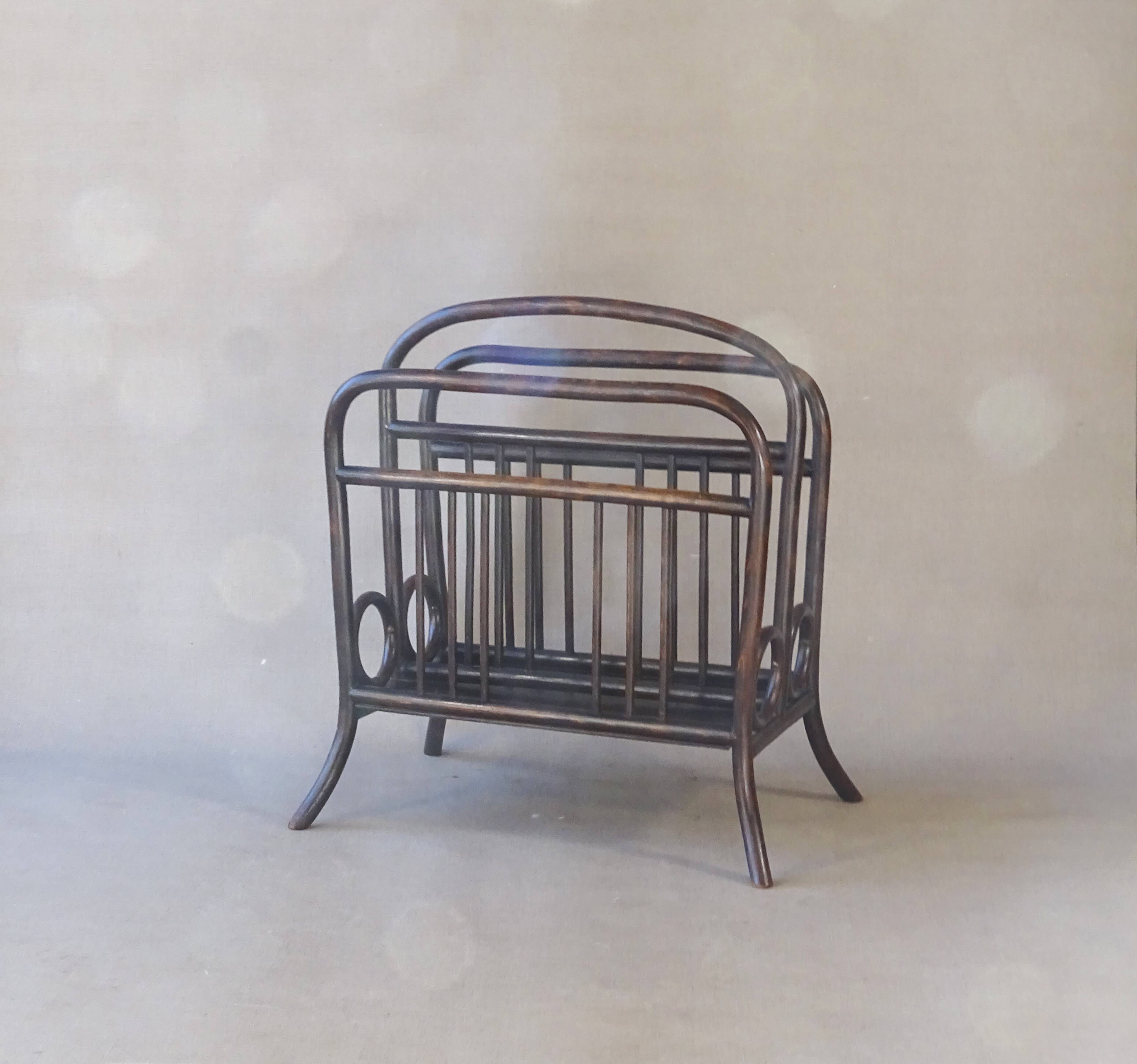 Magazine rack THONET No. 33 from 1904 - Viennese Secession -