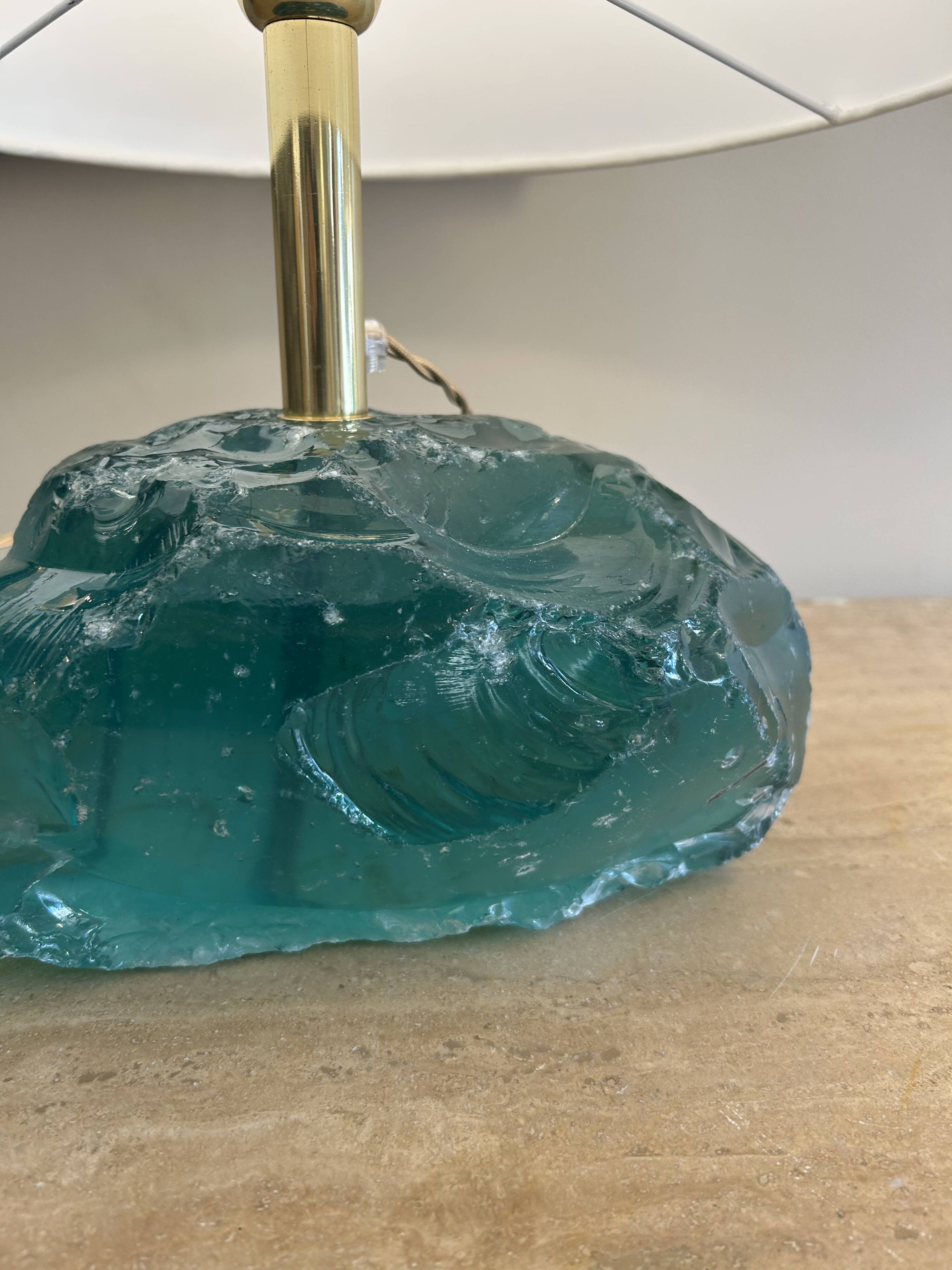 Pair of lamps, Murano, pebbles