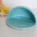 Bénitier en faïence de Desvres, 1980