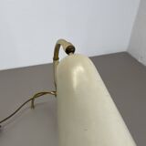 Tripod kalmar stilnovo style hollywood regency table lamp in brass, austria, 1950s