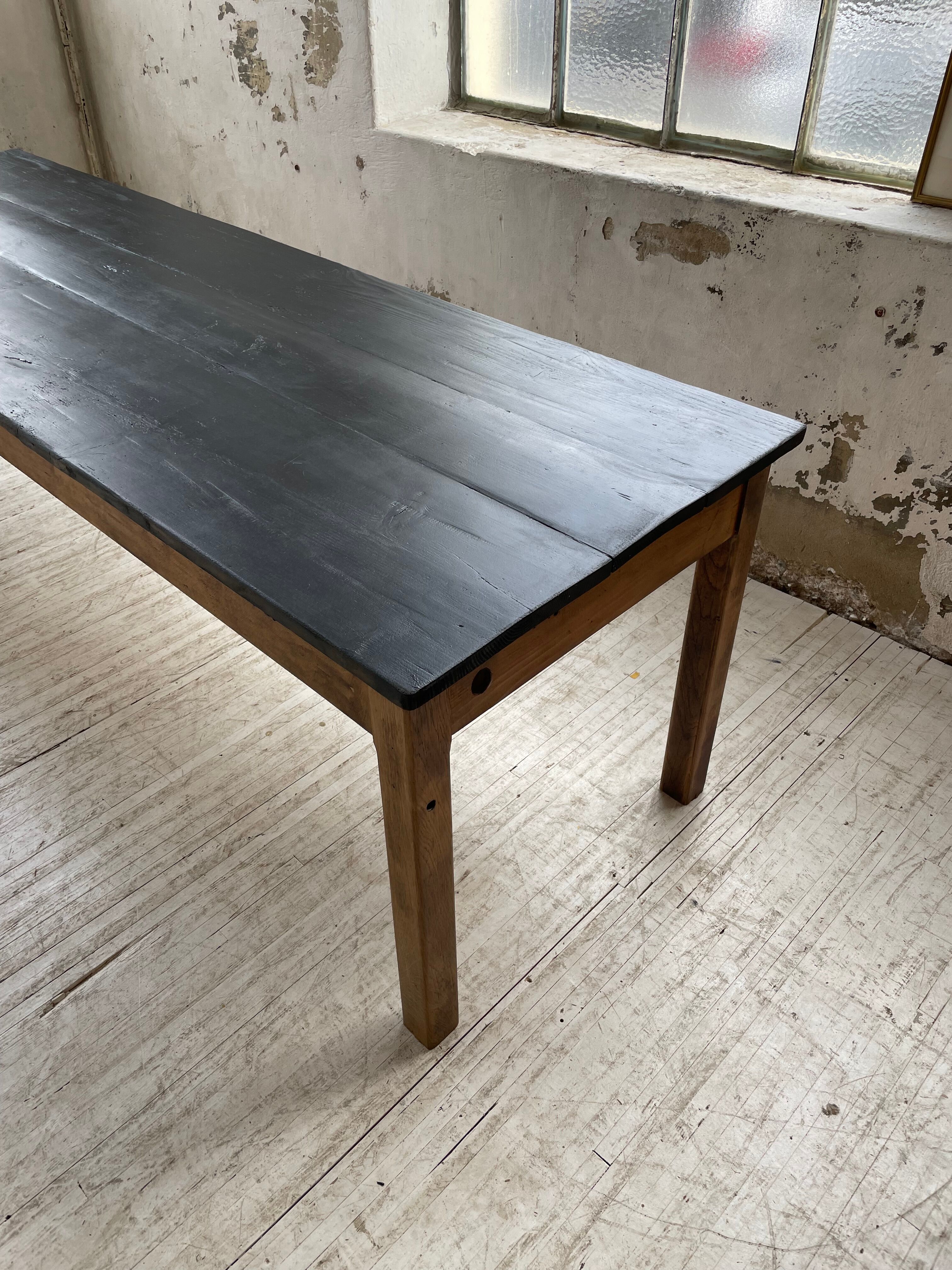 Black pine farm table 250 cm