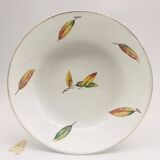 Set of 6 soup plates, bowl style “Digoin Sarreguemines / La Fontaine model”