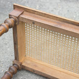 Cane piano bench