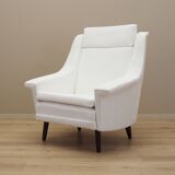 White armchair, Danish design, 1970s, production: Denmark