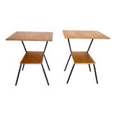 Duo of bedside tables/ends of sofa