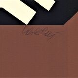 Victor vasarely, g-linn, 1951. original silkscreen print signed and numbered