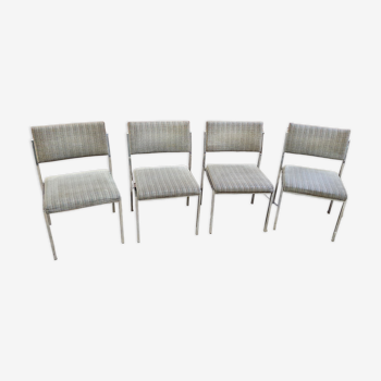 Set of four vintage armchair chairs.