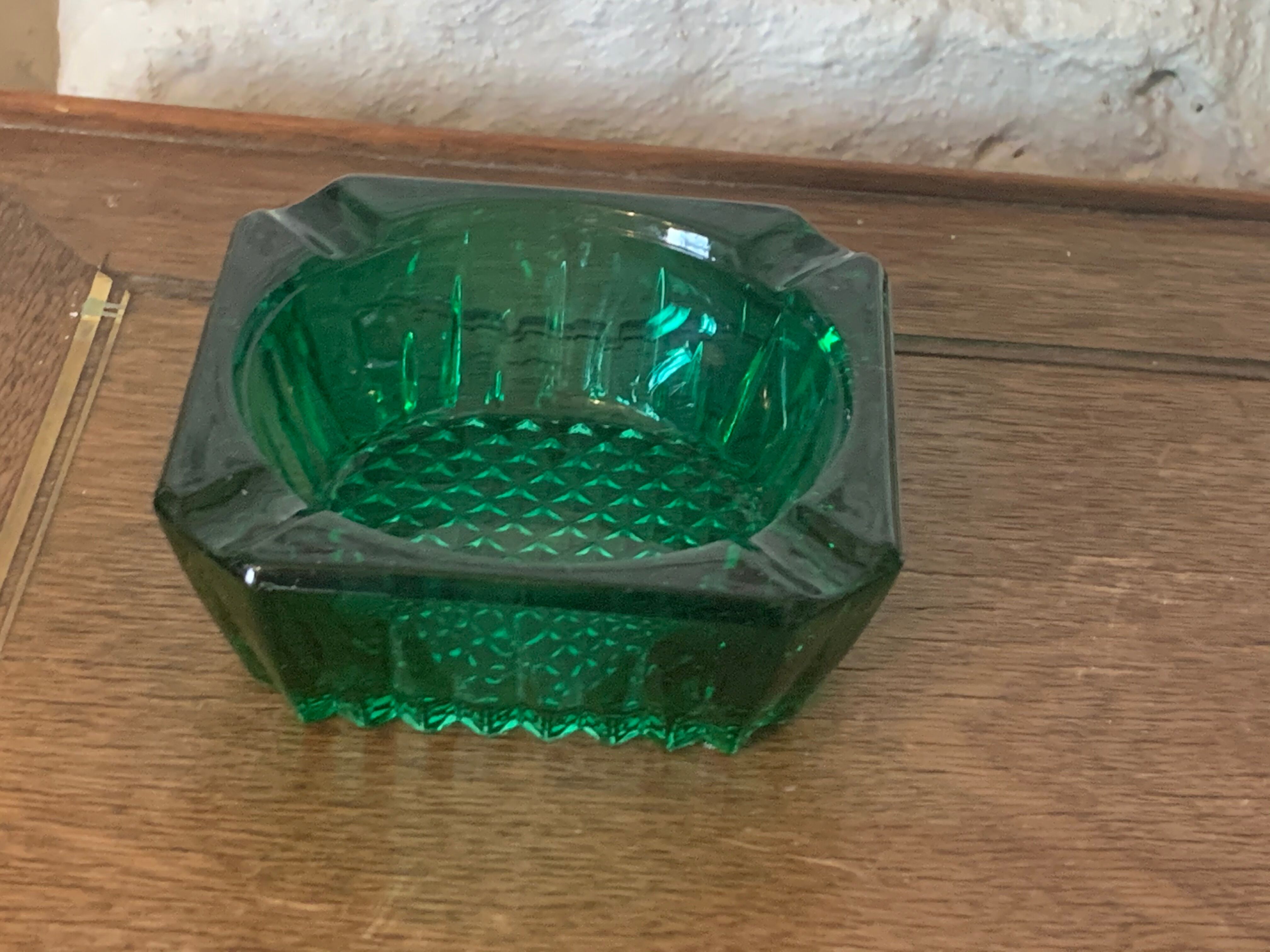 Vintage glass moulded ashtray 1959/60