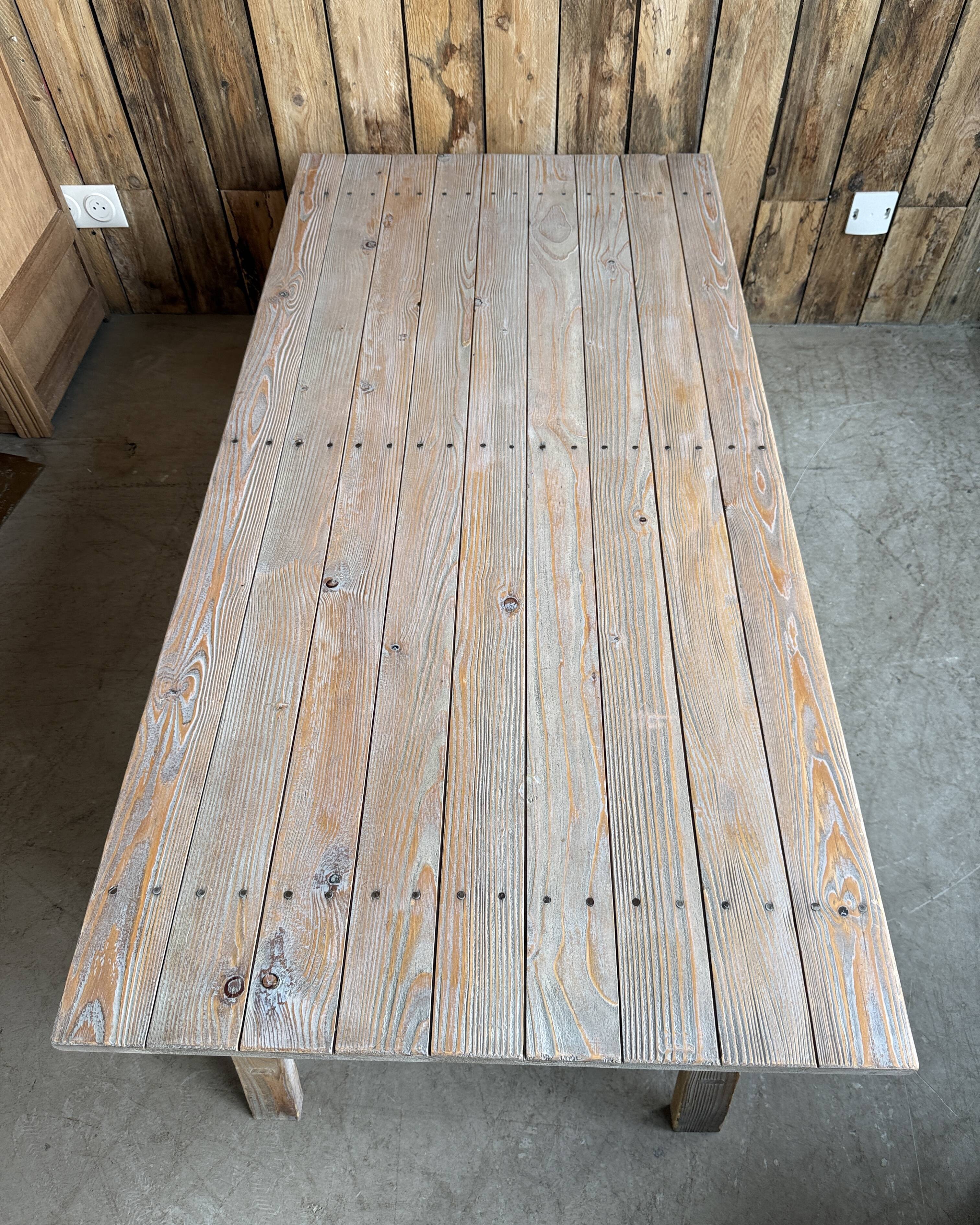 Trestle coffee table