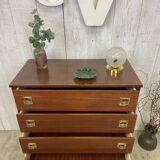 Chest of drawers with tapered legs
