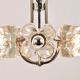 Crystal Glass Flower Pendant Light in Kalmar Style by Sische, Germany, 1970s