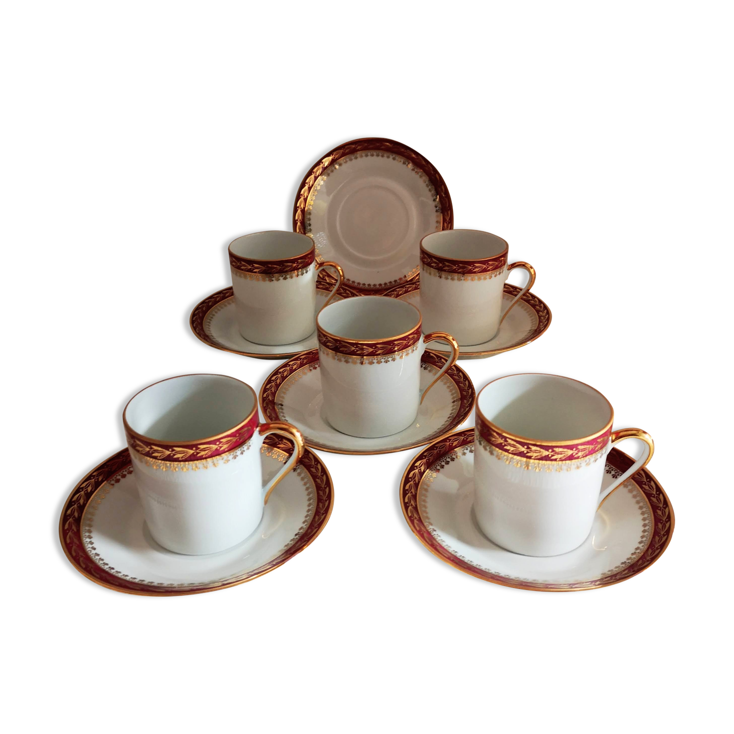 Sologne porcelain art deco coffee service