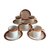 Sologne porcelain art deco coffee service