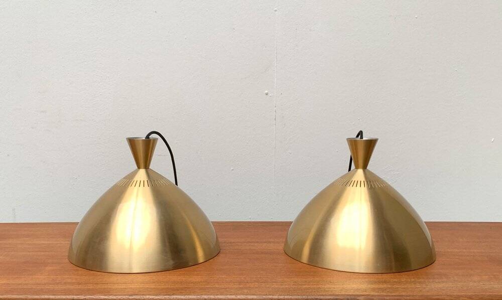 Danish mid-century diabolo pendant lamp by Lyfa, 1960s, set of 2