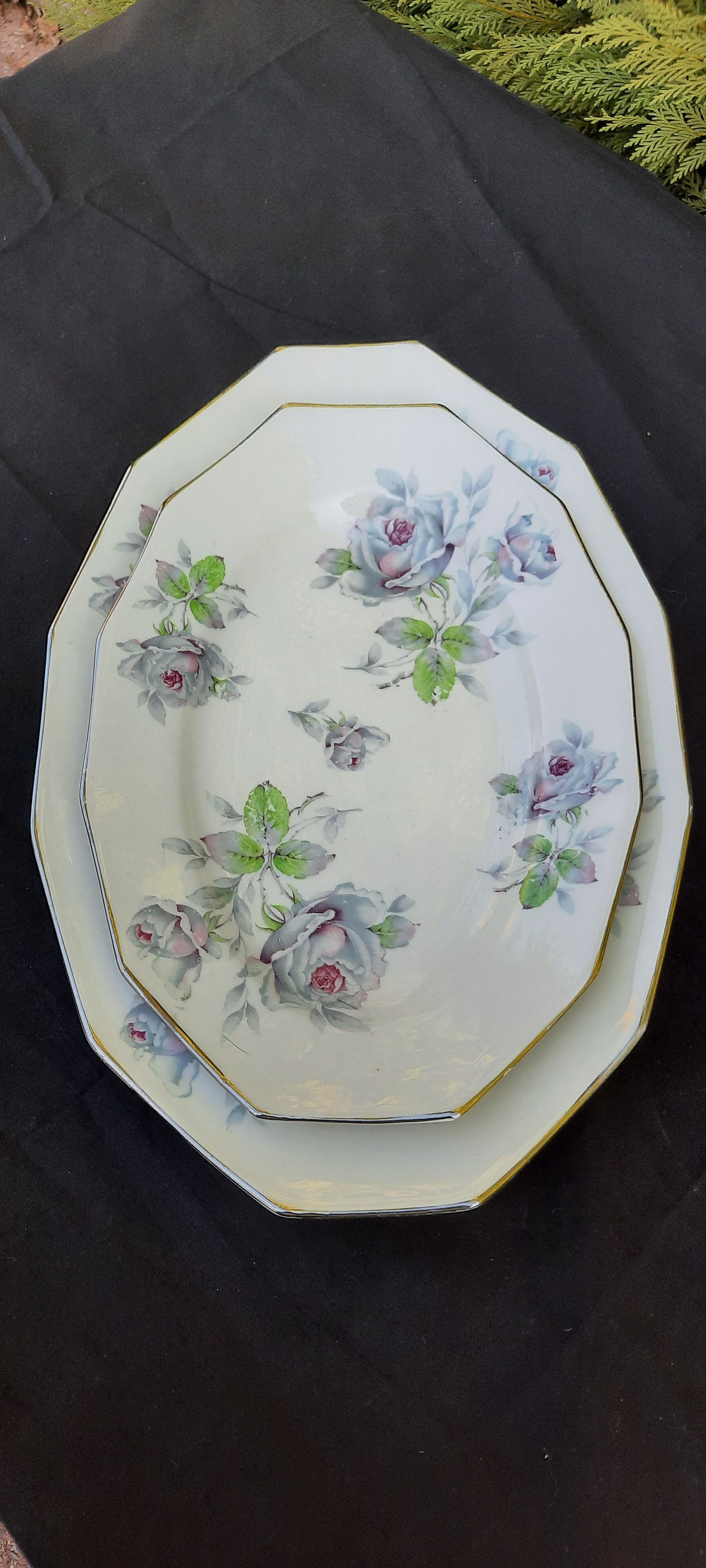 2 porcelain oval dishes