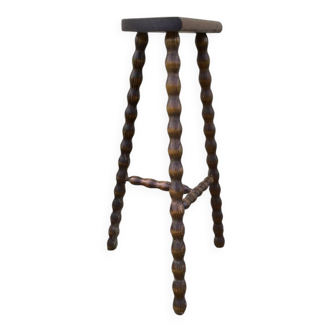 Solid wood tripod stool 1950