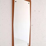 Scandinavian teak mirror, 1960s
