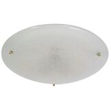 Plafonnier rond en verre Murano par Hillebrand, Allemagne, années 1970
