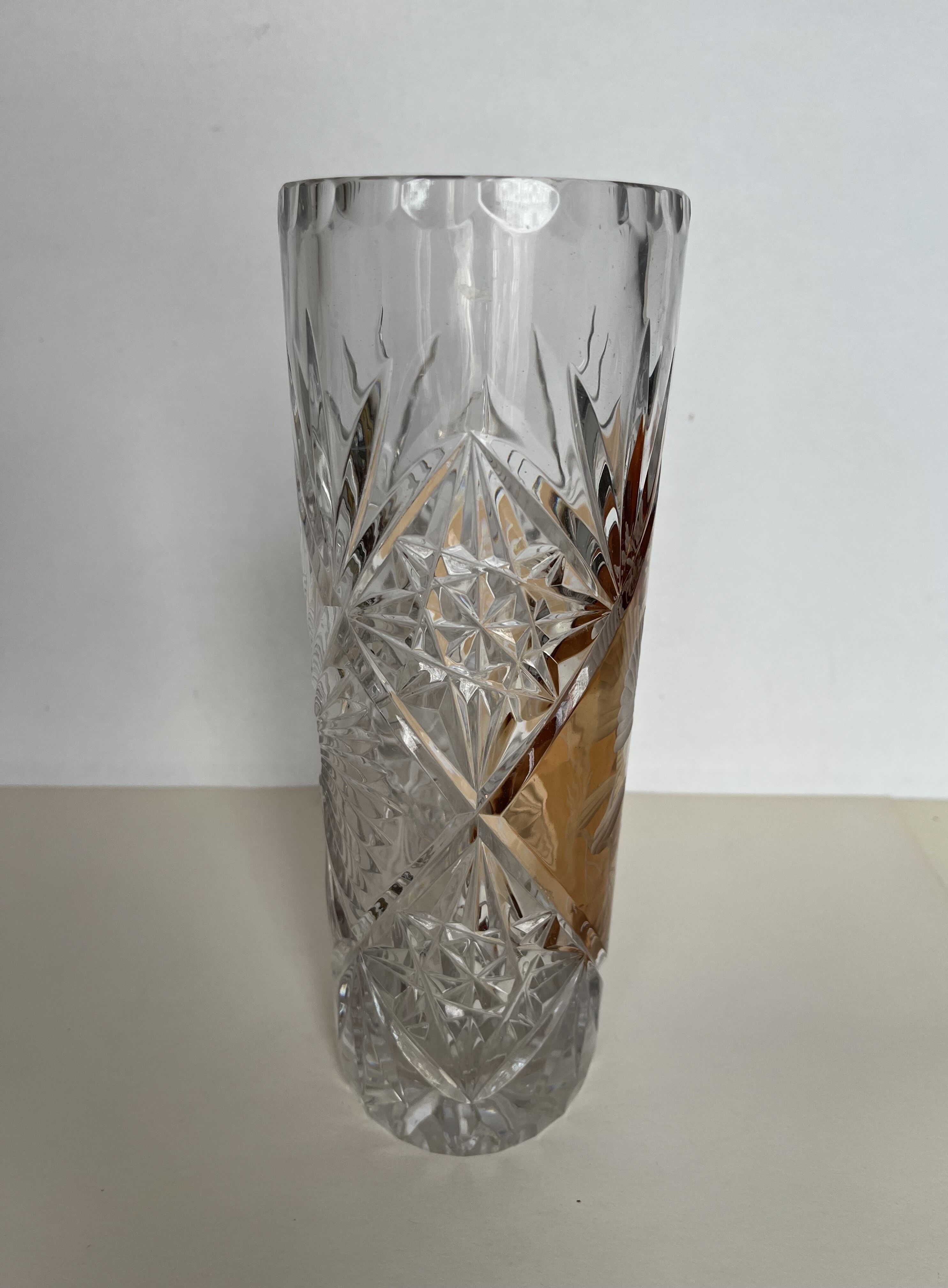 Vase en cristal de bohême