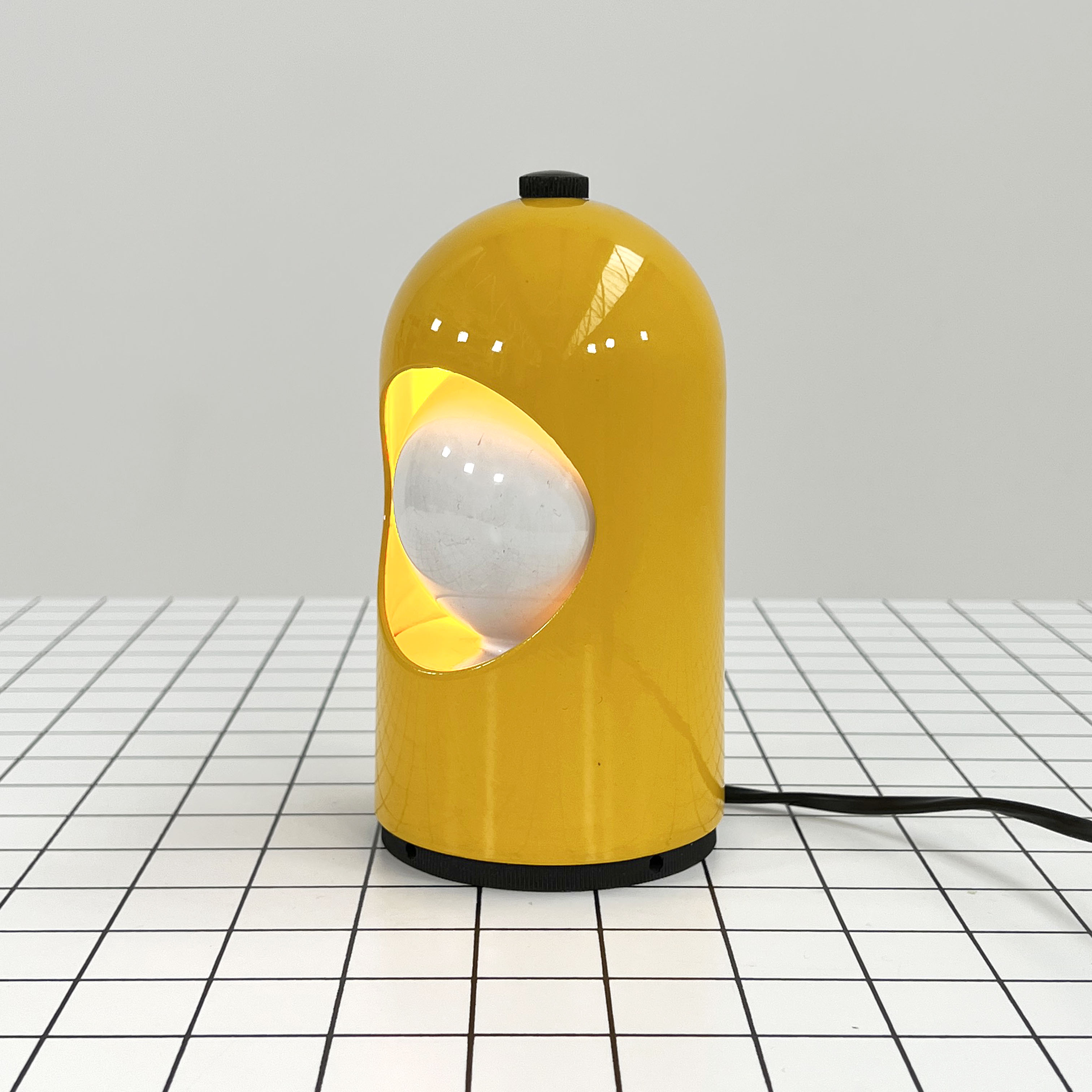 Yellow Selene lamp by ABM, 1960