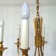 Lustre 6 brass lights