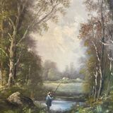 Pair of signed landscapes dated 1893