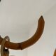 Vintage chandelier with 3 burners in rattan and bamboo