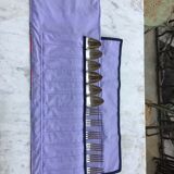 Silver metal covers in their pouch