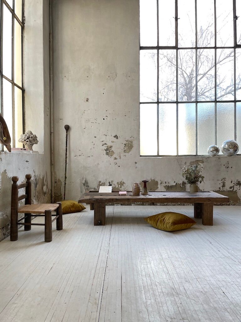 Brutally artisanal oak coffee table