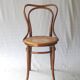 2 chaises bistrot de Kohn vers 1900 cannées