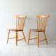 Paire de chaises Pinstolar scandinaves vintage