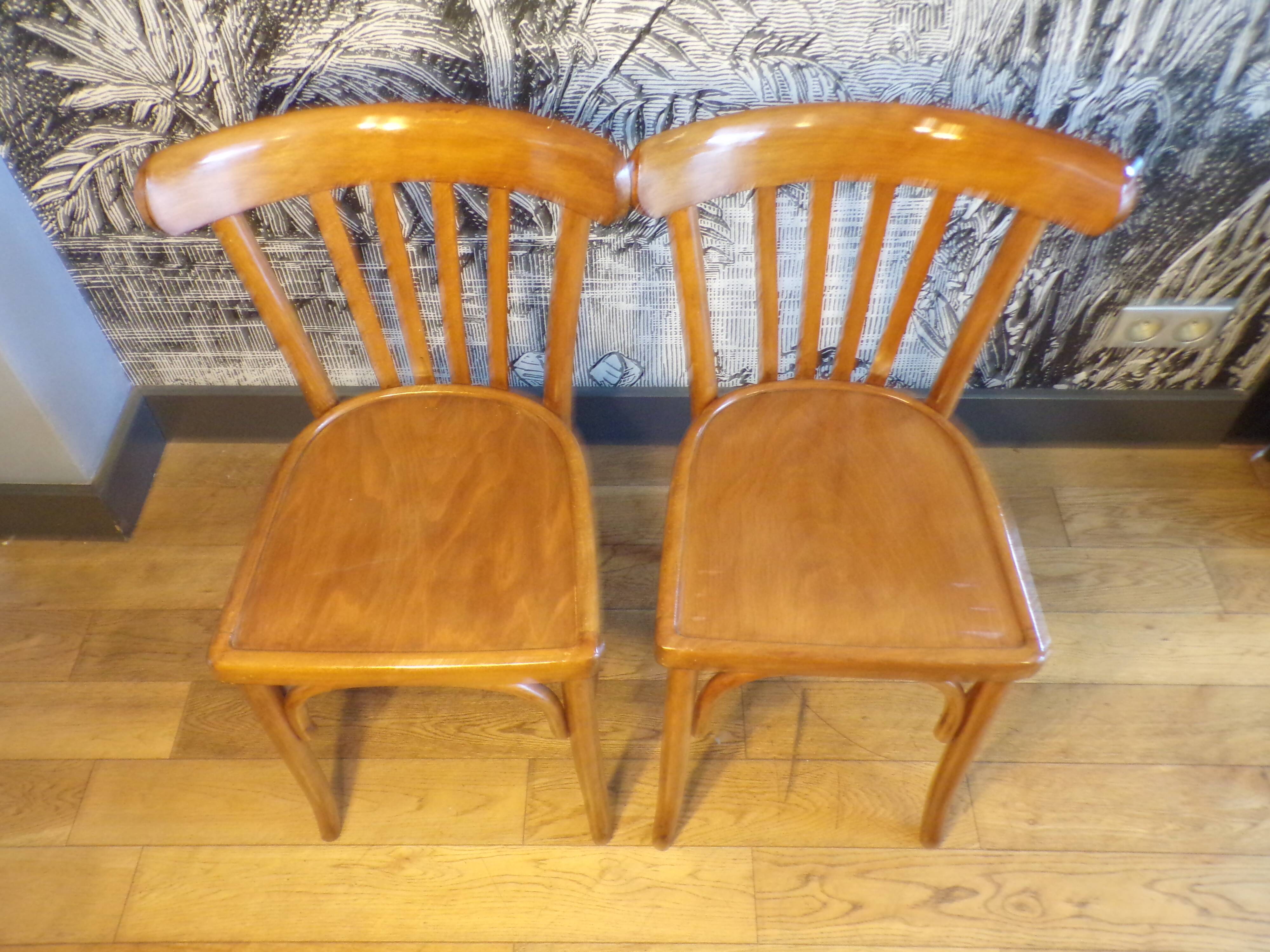 Pair of vintage bistro chairs