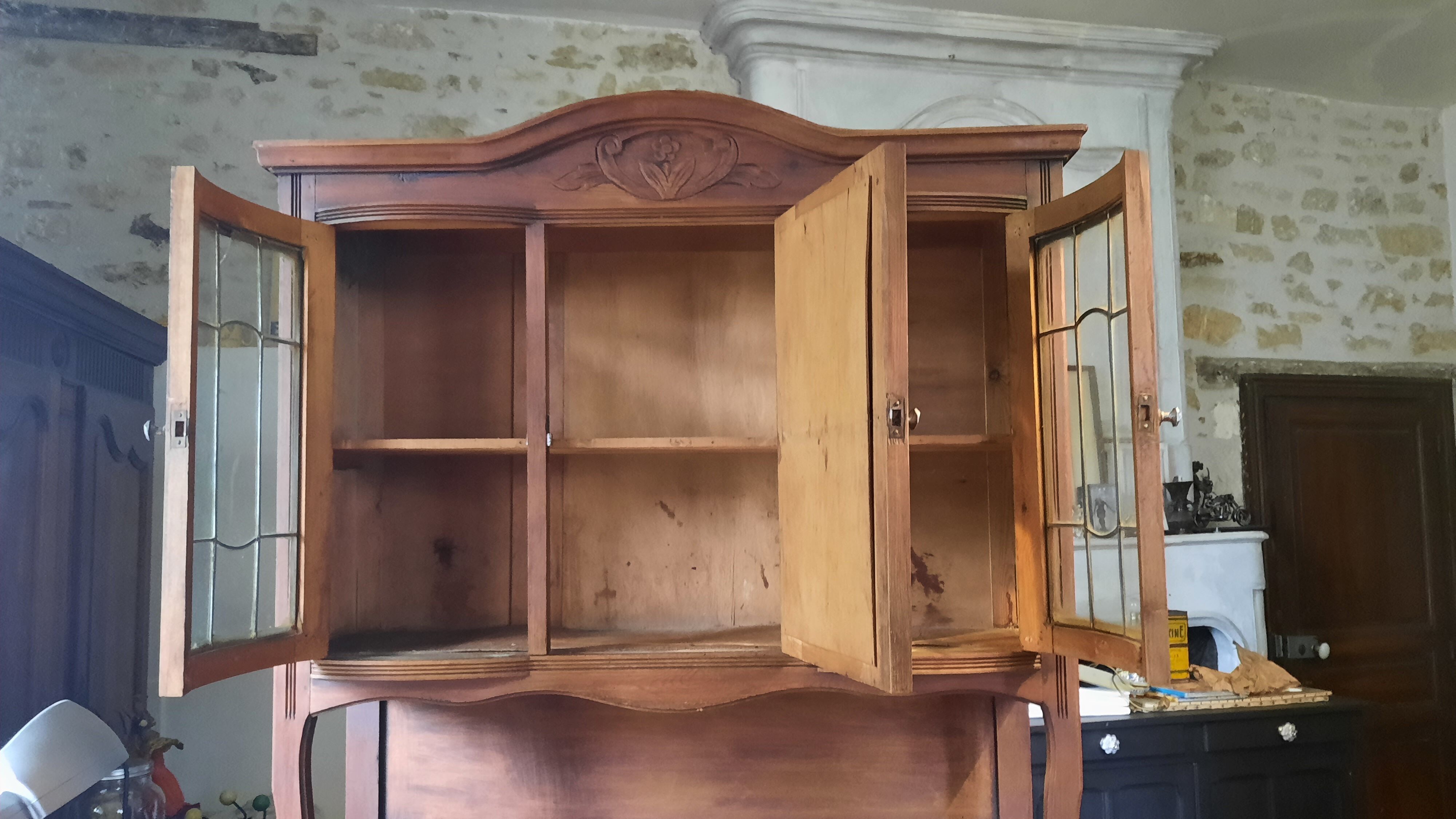 Two-body art deco style sideboard