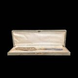 Gold metal pie server