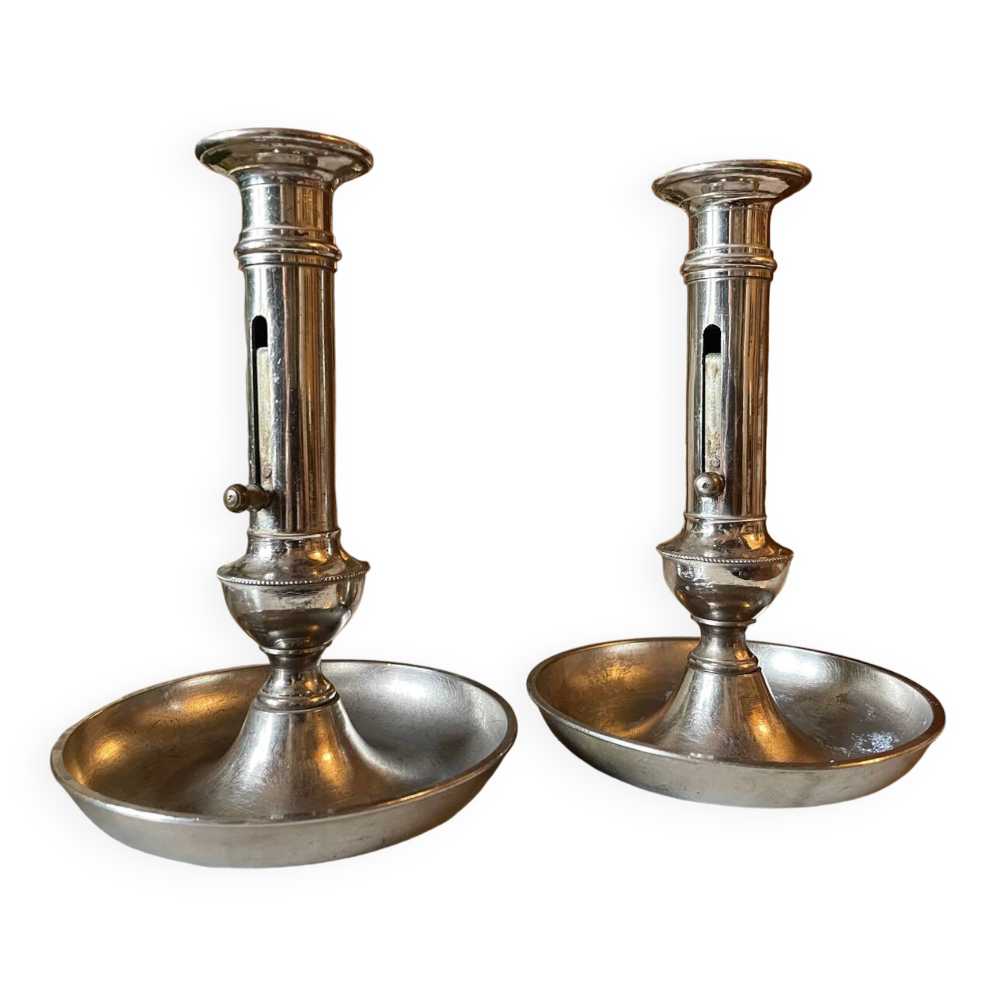 Antique up and down candlesticks