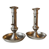 Antique up and down candlesticks
