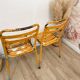 Pair of vintage bistro chairs "Street Art"