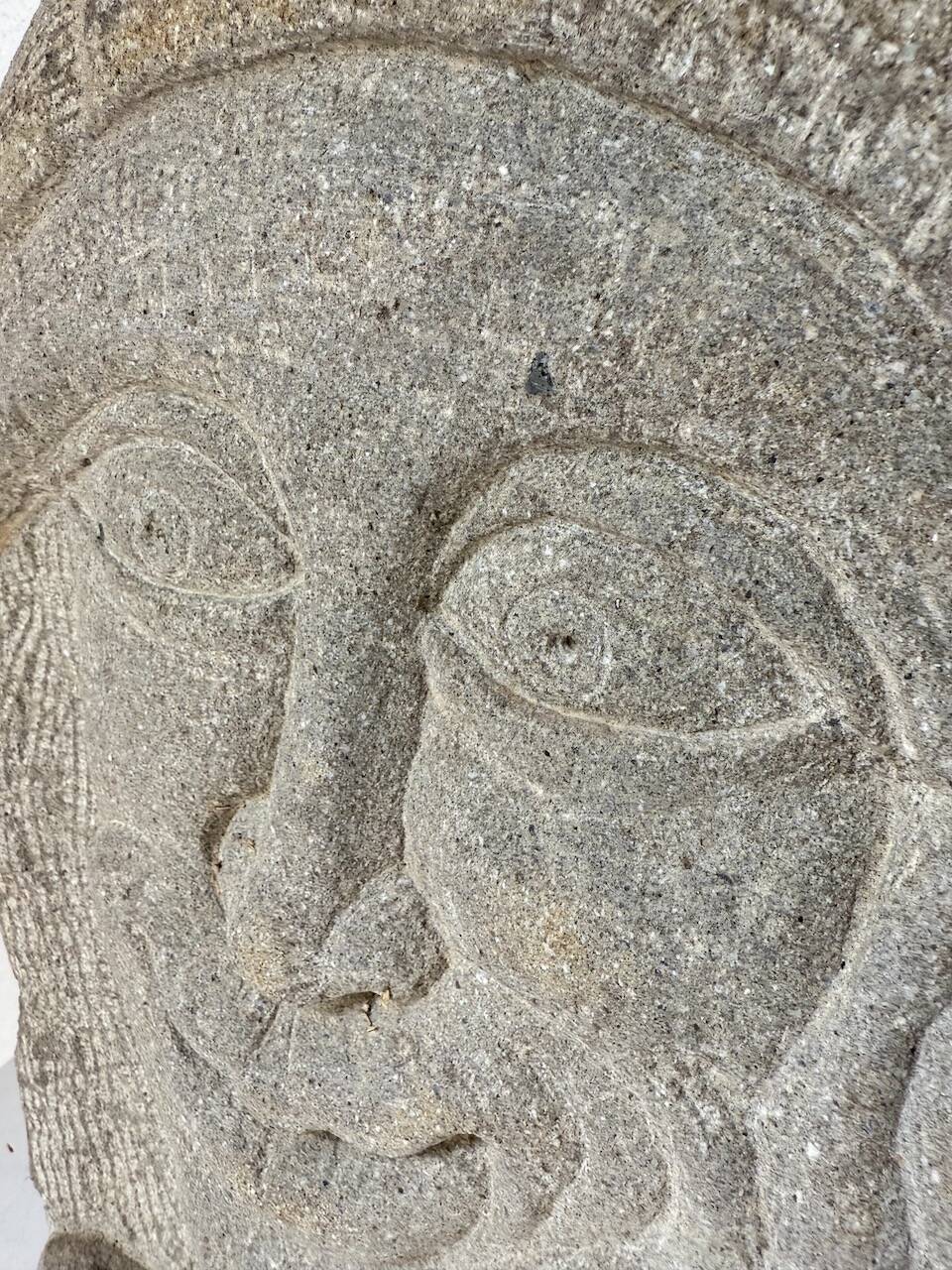 Stone sculpture 1950 face