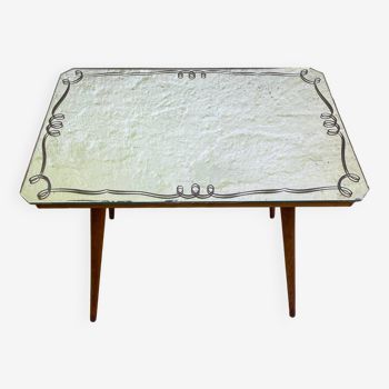 Mirrored side table