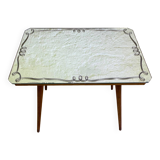 Mirrored side table