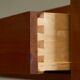 Pair of bedside tables by Nordiska Kompaniet in teak, 1952, by David Rosén.