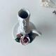 Italian slip candle holder signed