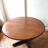Gudme round Scandinavian extendable dining table vintage 1960