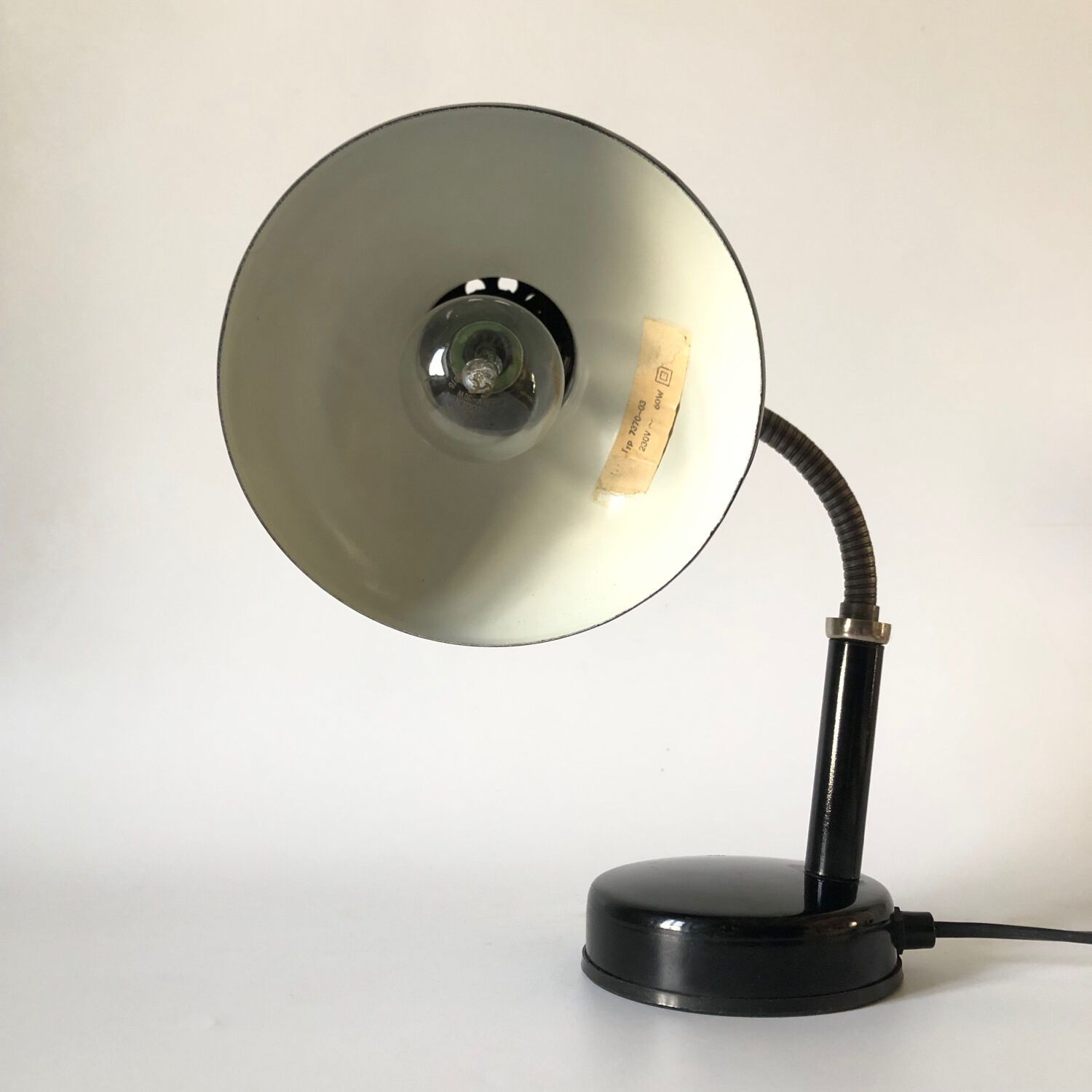 Black vintage articulated lamp