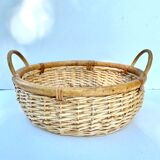 Vintage rattan basket