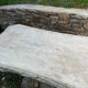 Concrete garden table