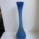 Colorful blue Murano blown glass vase 60s-70s